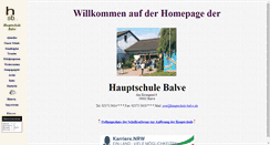 Desktop Screenshot of hauptschule-balve.de